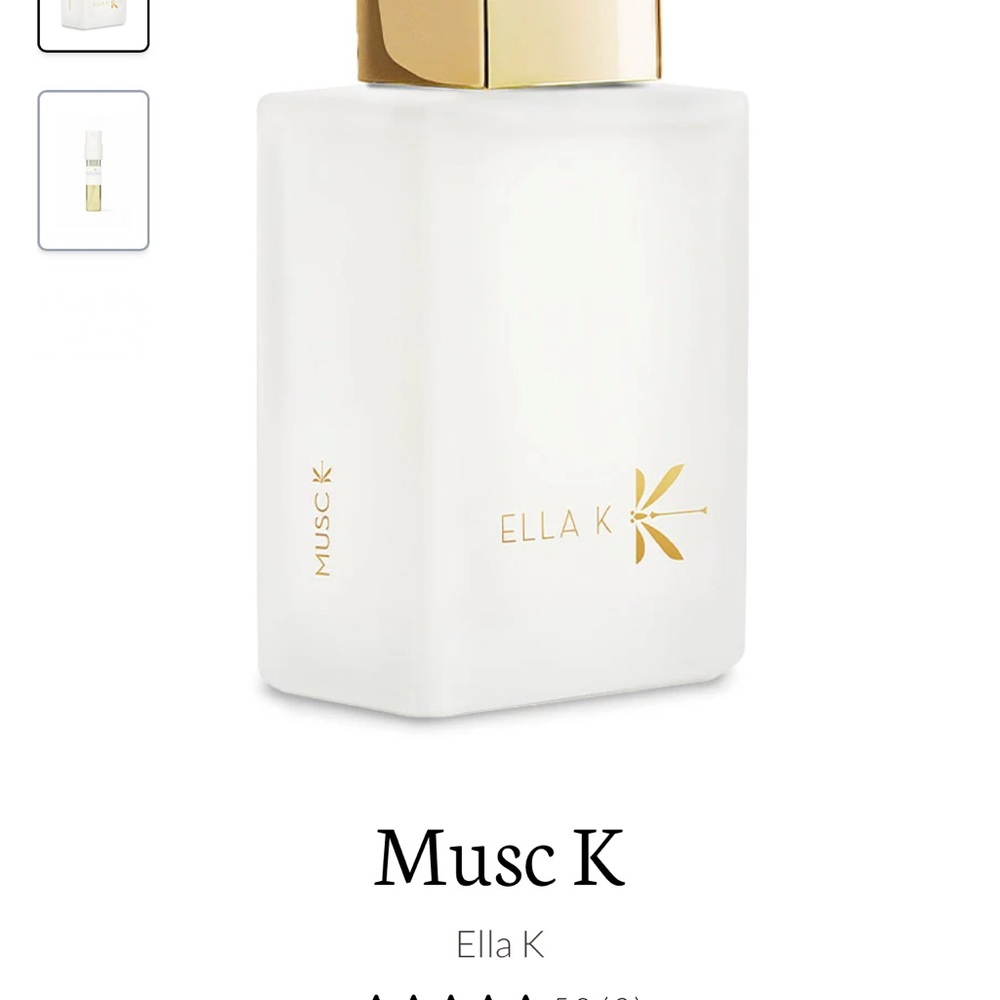 Ella Musc K Fragrance - Elegant White and Gold